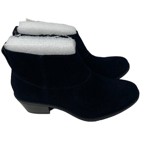 Vionic Zadie Joy Ankle Boots Women's Size 7 US Booties Shoes Black Suede - Picture 1 of 13
